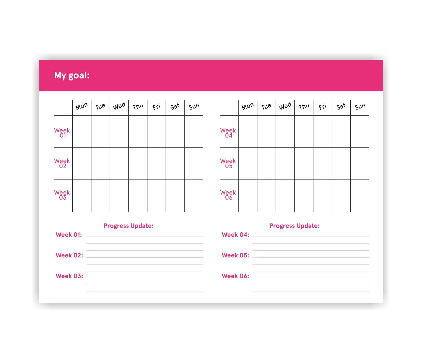90 Day Calendar